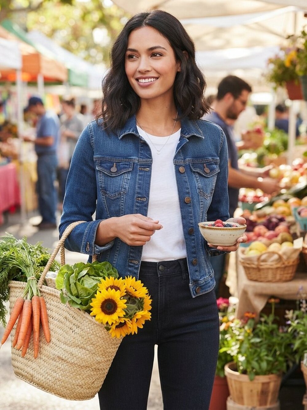 Talbots Dark Blue Denim Jean Jacket L